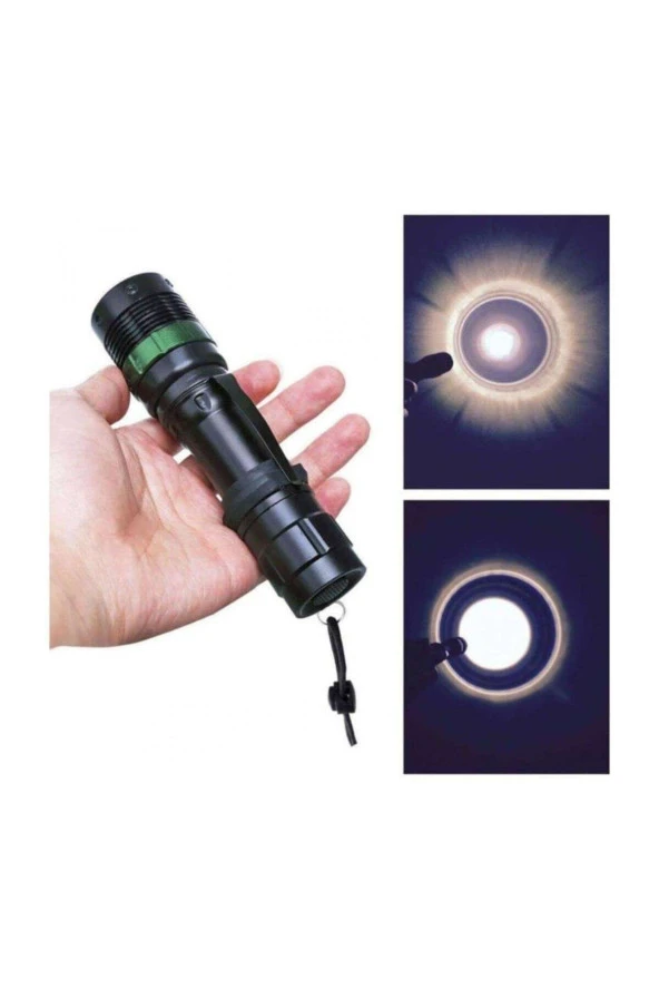 Watton Wt-012 Zoomlu Oto Pc Şarjlı El Feneri - 3