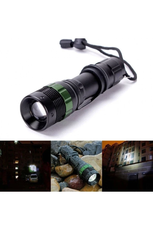 Watton Zoomlu Oto Şarjlı El Feneri Wt-012 - 2