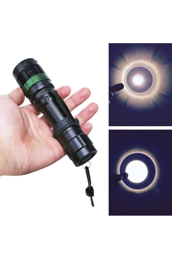 Watton Zoomlu Oto Şarjlı El Feneri Wt-012 - 3