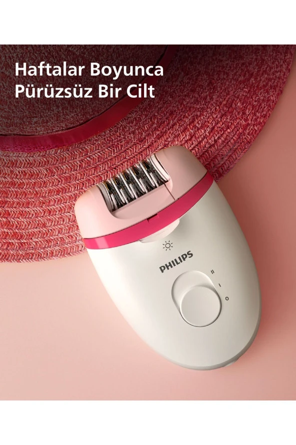 Philips BRE255/05 Kablolu Epilatör,Bacak İçin Kullanım,Işık Özellikli,3 Ek Parçalı,2 Hız Ayarı - 7