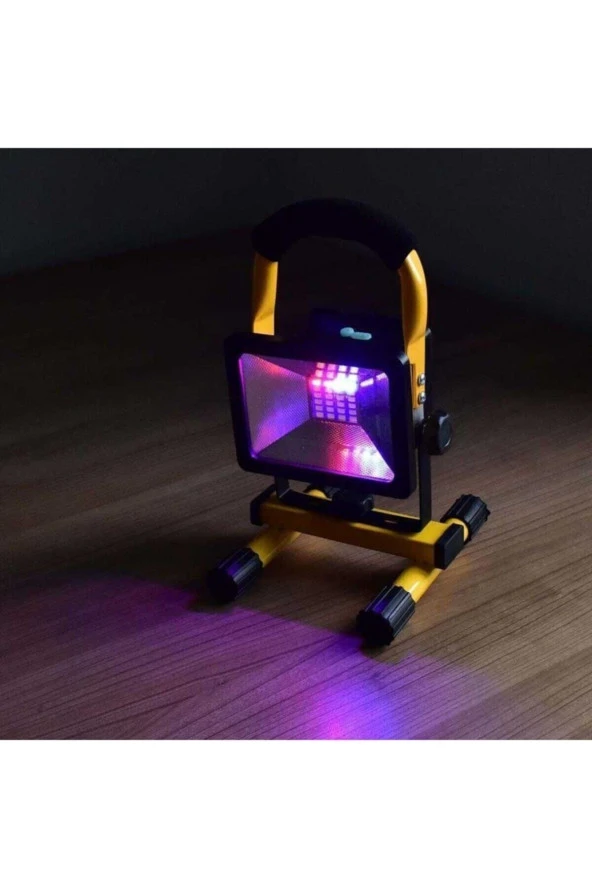 Watton Wt-329 30w Şarjlı Outdoor Led Projektör Ayaklı Fener - 4