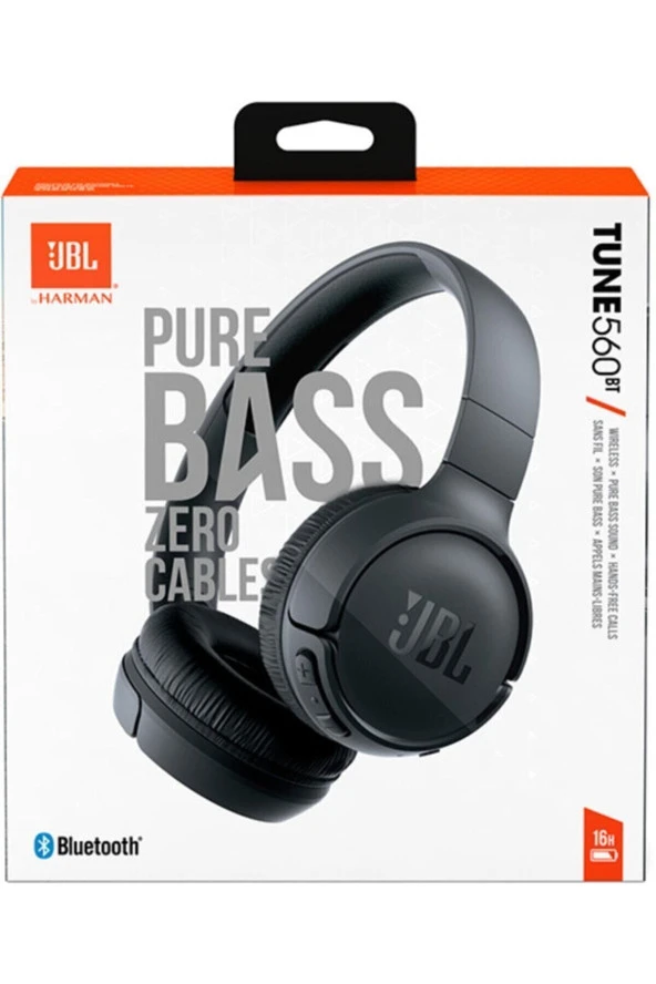 Jbl Tune 560Bt Siyah Wireless Bluetooth Kulak Üstü Kulaklık - 7