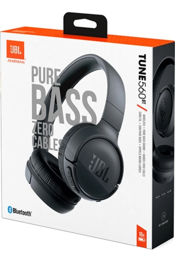 Jbl Tune 560Bt Siyah Wireless Bluetooth Kulak Üstü Kulaklık - 8