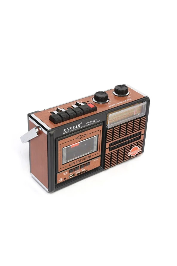 Knstar Nostaljik Bluetooth'lu Kaset Çalar + Usb + Sd + Tf Card + Fm Radyo Fm/am/sw1-2 Radyo - 3
