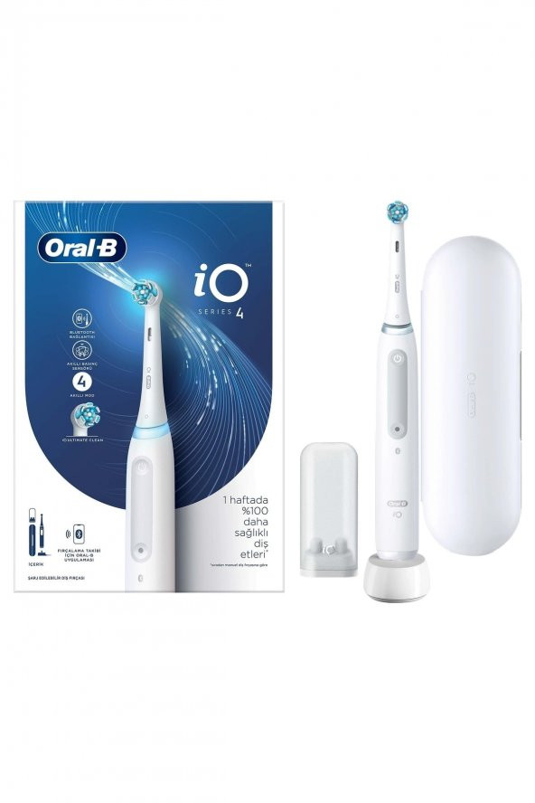 Oral-B iO 4 Şarjlı Diş Fırçası - Beyaz - 2