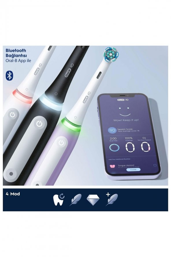 Oral-B iO 4 Şarjlı Diş Fırçası - Beyaz - 4
