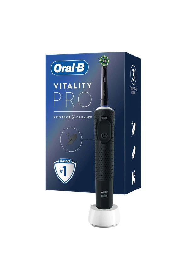 Oral-B D103 Vitality Pro Cross Action Şarjlı Diş Fırçası - Siyah