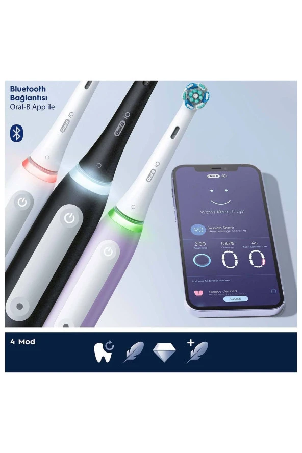 Oral-B iO 4 Şarjlı Diş Fırçası - Eflatun - 4