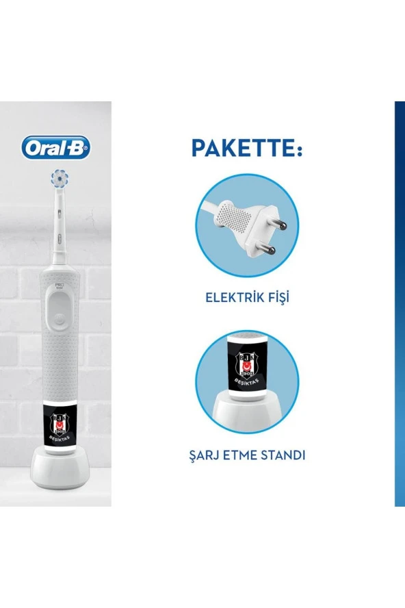 Oral-B D100 Şarjlı Fırça Beşiktaş Taraftar Paketi - 2