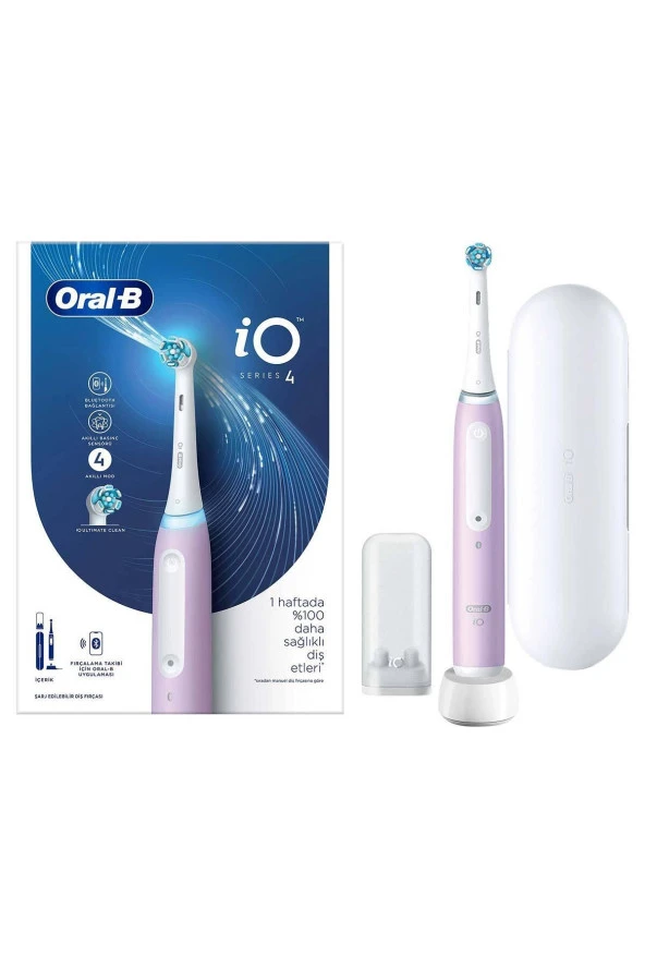 Oral-B iO 4 Şarjlı Diş Fırçası - Eflatun - 2