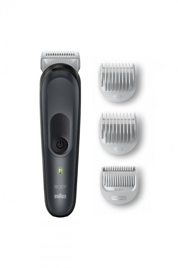 Braun BodyGroomer 3 BG3350 SkinShield Teknolojisi 3 Ek Parçalı Vücut Bakım Seti