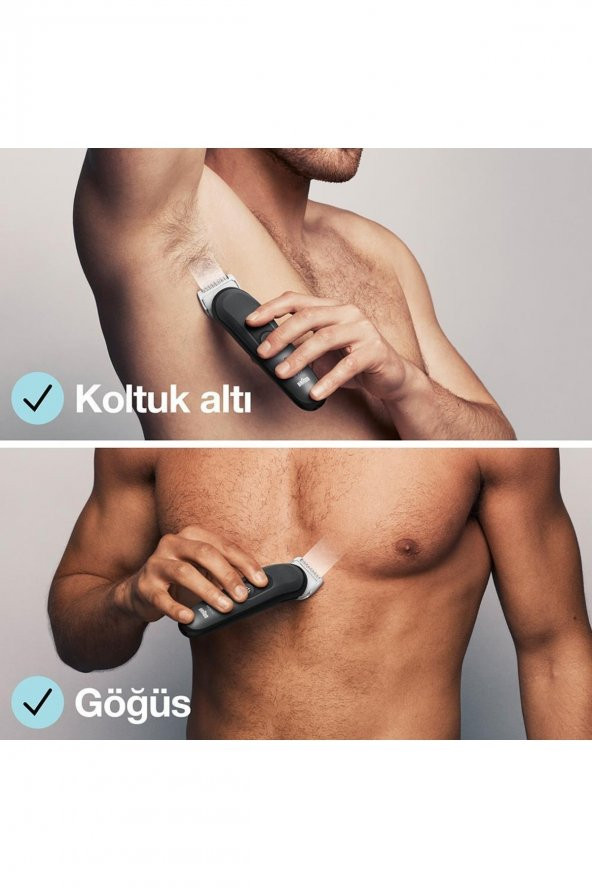 Braun BodyGroomer 3 BG3340 SkinShield Teknolojisi 3 Ek Parçalı Vücut Bakım Seti - Resim 4