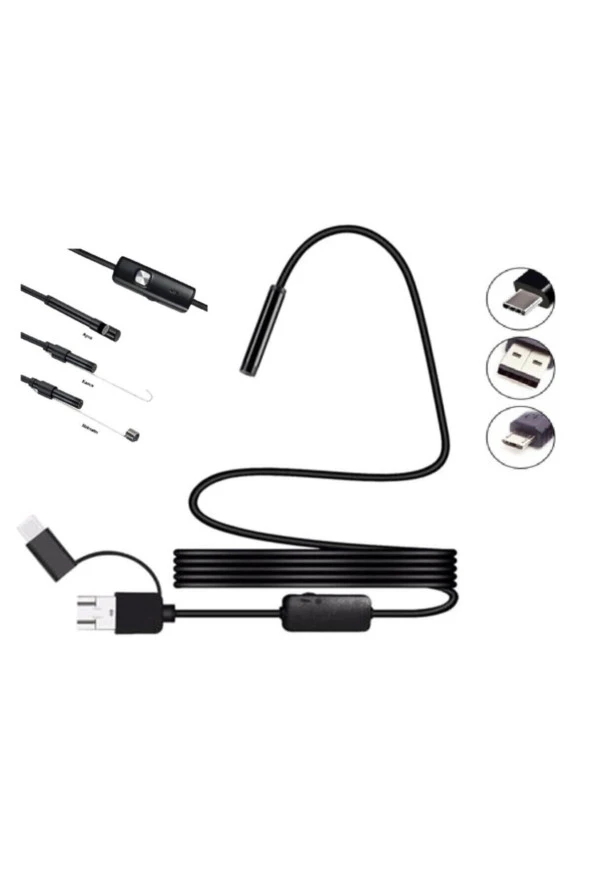 Apprise Endoskop Yılan Kamera 2 Metre (sert Kablo) 7mm - 2