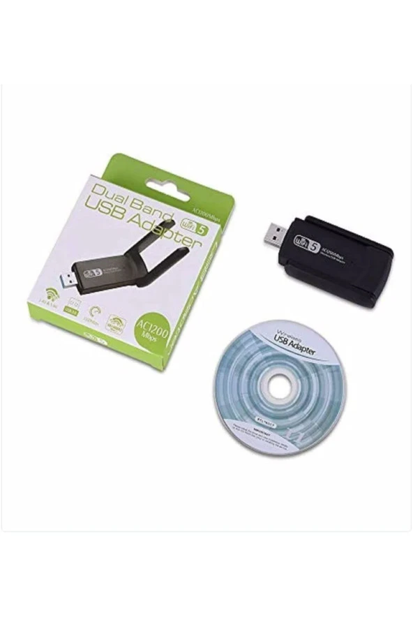 UNİDEN Dual Band Usb 3 0 Adaptör Kablosuz Wifi Alıcı Ac1200 Mbps