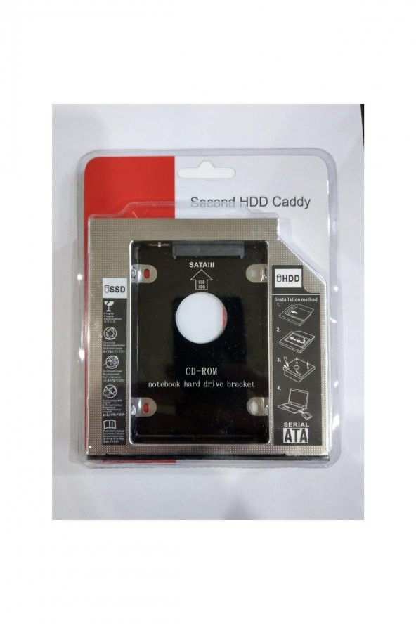 OEM Compaxe 9.5 mm Notebook Ssd Hdd Yuvası 9.5 Mm Dvd To Ssd Kutusu - 2
