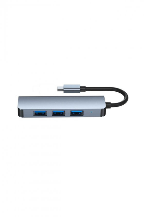 WOZLO Type-c 4 Port Usb 3.0 Hub Usb-c Çoklayıcı Alüminyum Gövde - 2
