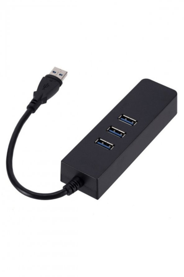 WOZLO 3 Port Usb 3.0 Gigabit Ethernet Lan Rj45 Ağ Adaptörü Hub - 3