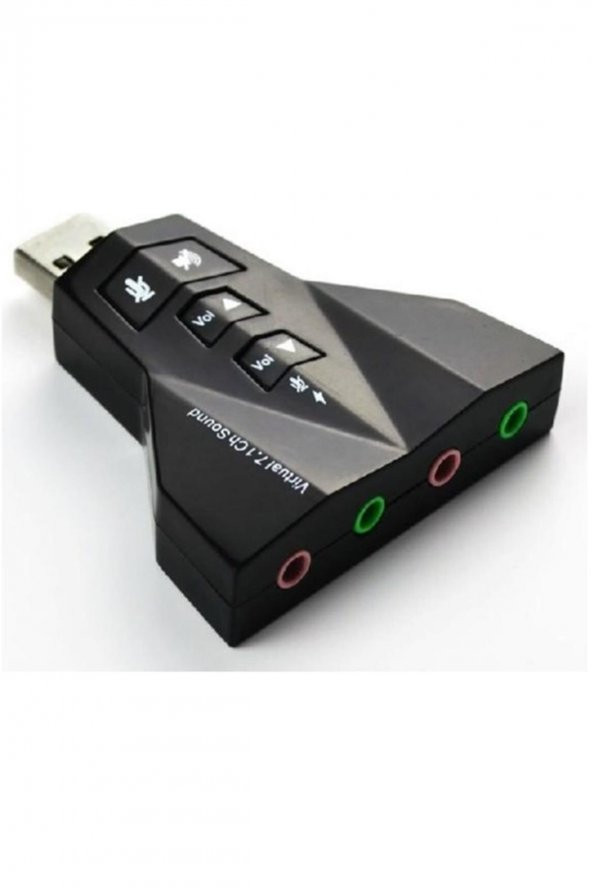 WOZLO 7.1 Usb Ses Kartı Usb Sound Kart Virtual 3D Çevirici - 2