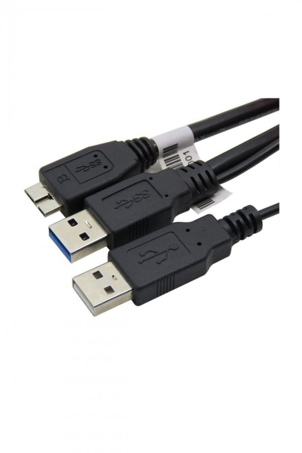 OEM Usb 3.0 To Mikro Usb B Harici Harddisk Hdd Y Kablosu - Resim 2