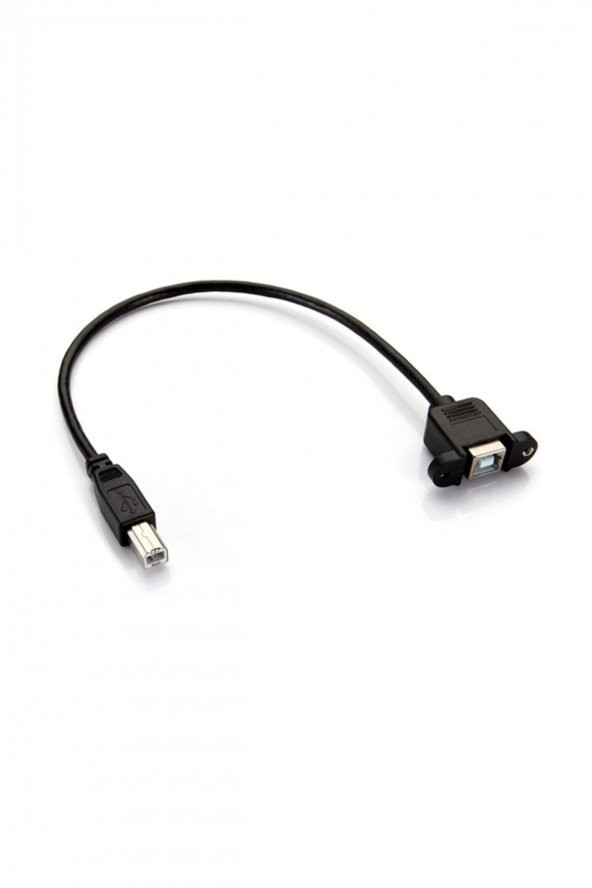 WOZLO Usb B Erkek To Usb B Dişi Uzatma Kablosu - Panel Tipi - 30cm