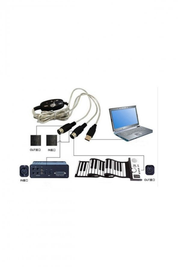OEM Usb-midi Kablo Usb Midi Bağlantı Kablosu - 3