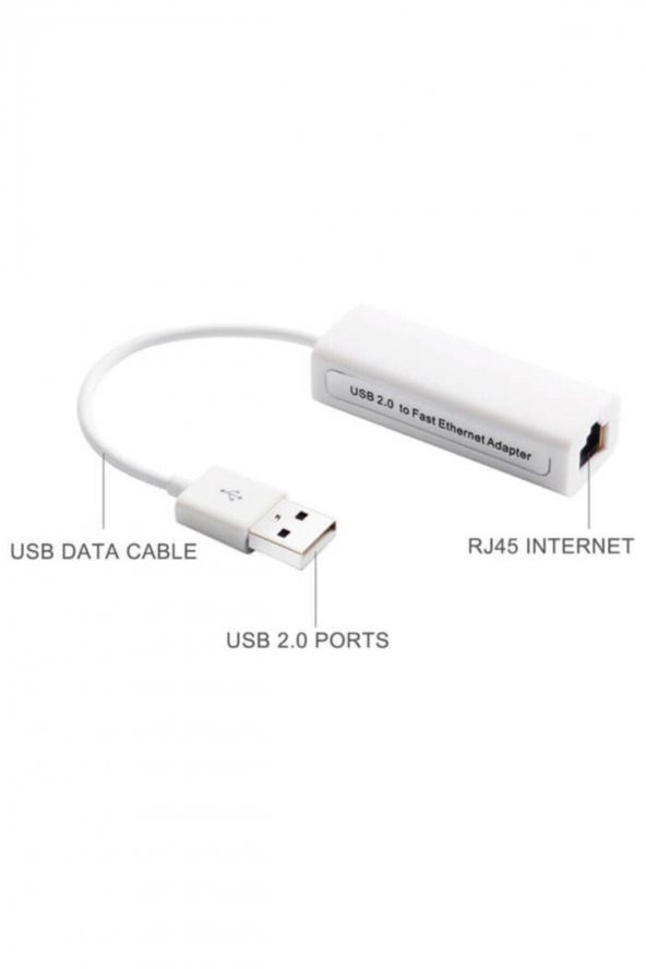 WOZLO Usb Ethernet Kartı Apple Macbook Uyumlu - Usb 2.0