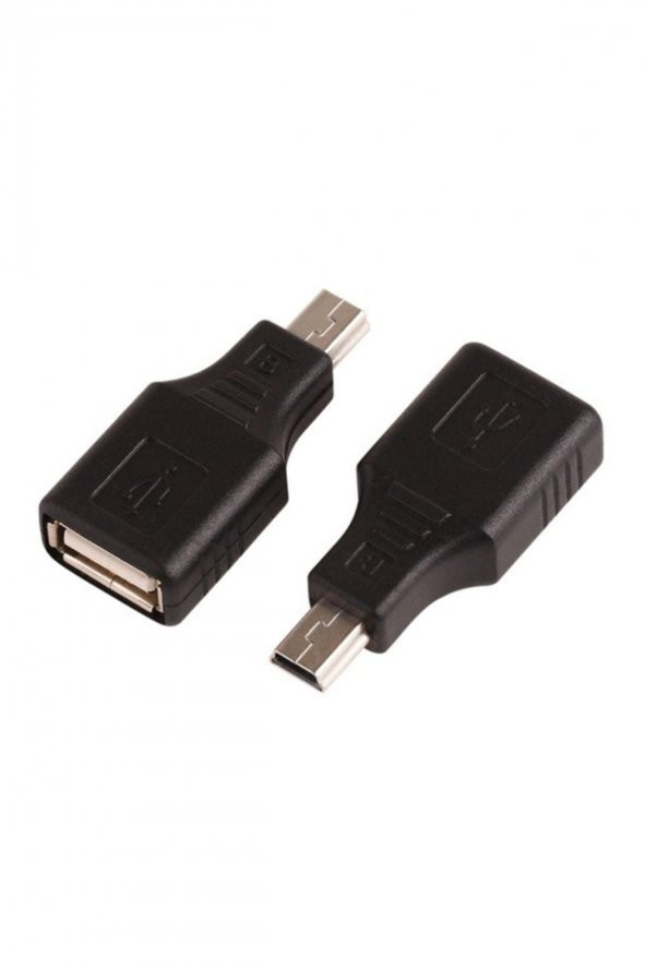 WOZLO 5 Pin Mini Usb Erkek To Usb Dişi Adaptör - Mini Usb Otg