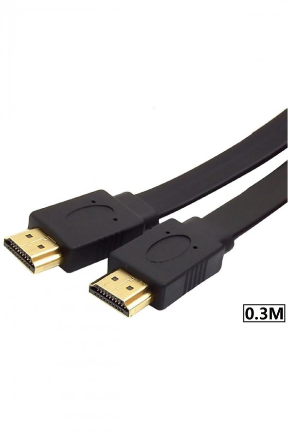 BASTORE Hdmi Kablo 30 cm Kısa Hdmi Kablo Altın Uçlu Full Hd 4K 3d Lcd Led Ps3 Uydu Receiver Monitör Kablosu - 2