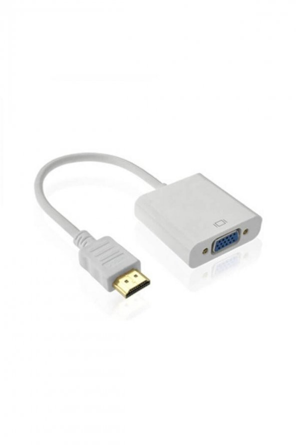 BASTORE Hdmi To Vga Çevirici Dönüştürücü Kablo Projeksiyon Notebok Pc Uyumlu