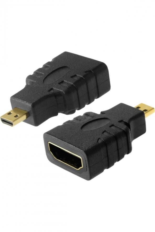 WOZLO Micro Mikro Hdmi To Hdmi Çevirici Aparat - Hdmi Dişi Micro Hdmi Erkek Adaptör - 2