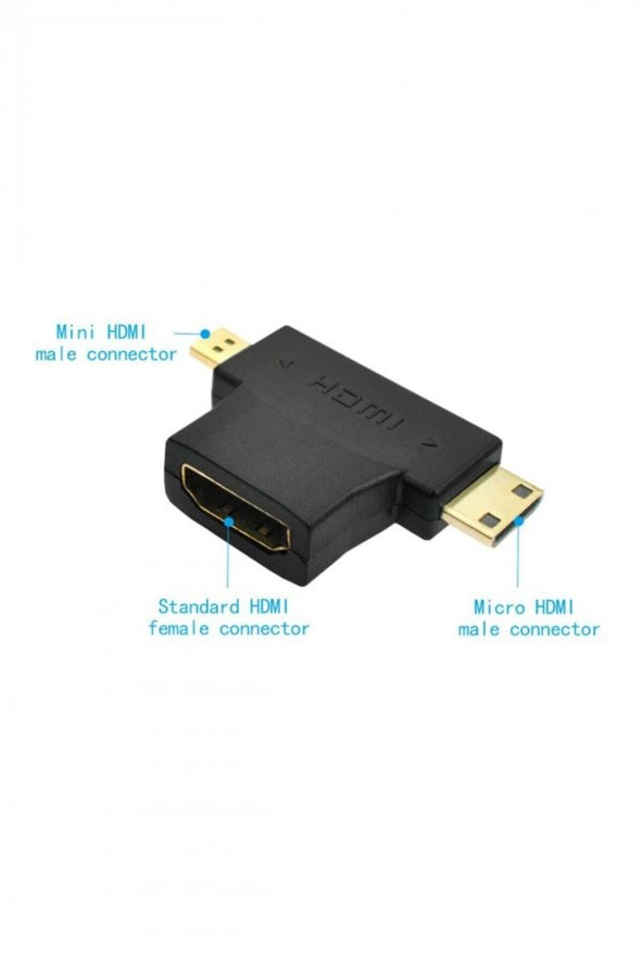 WOZLO Hdmi To Mini Hdmi Ve Micro Hdmi Çevirici - Resim 2
