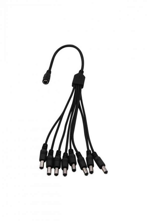 BASTORE 8 Başlı Dc Adaptör Çoklayıcı Kablo 5.5x2.1mm - 1 Dişi 8 Erkek - 40cm - 3