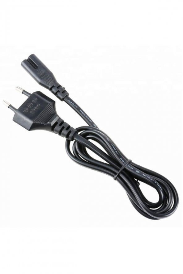 WOZLO Teyp Fişi - Notebook Adaptör Power Kablosu 2 Pin - 1.5 Metre - Resim 2