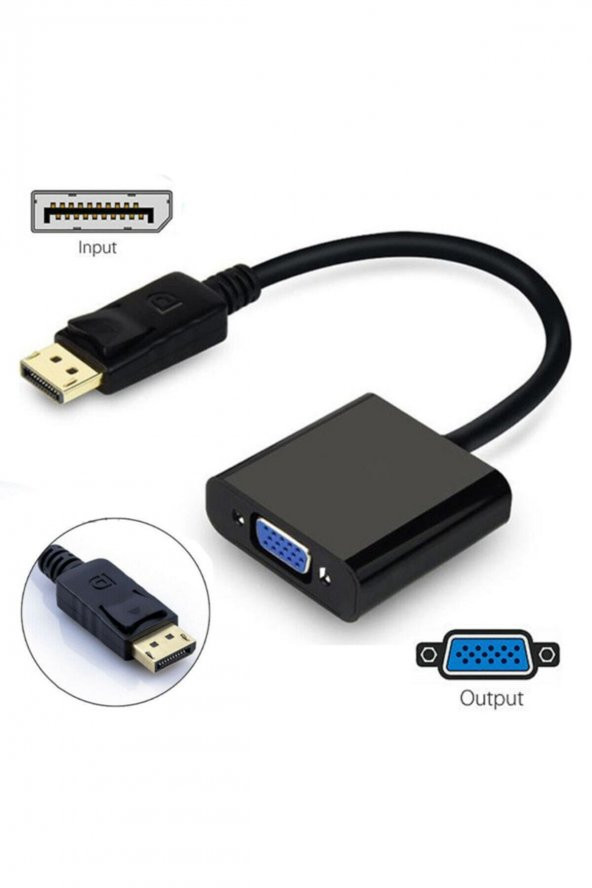 WOZLO Displayport To Vga Çevirici Adaptör Display Port