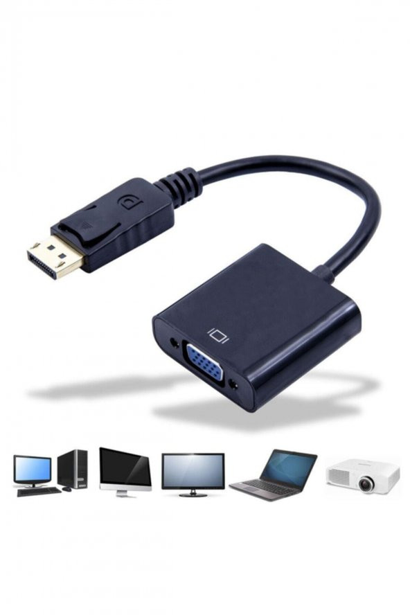 WOZLO Displayport To Vga Çevirici Adaptör Display Port - Resim 3