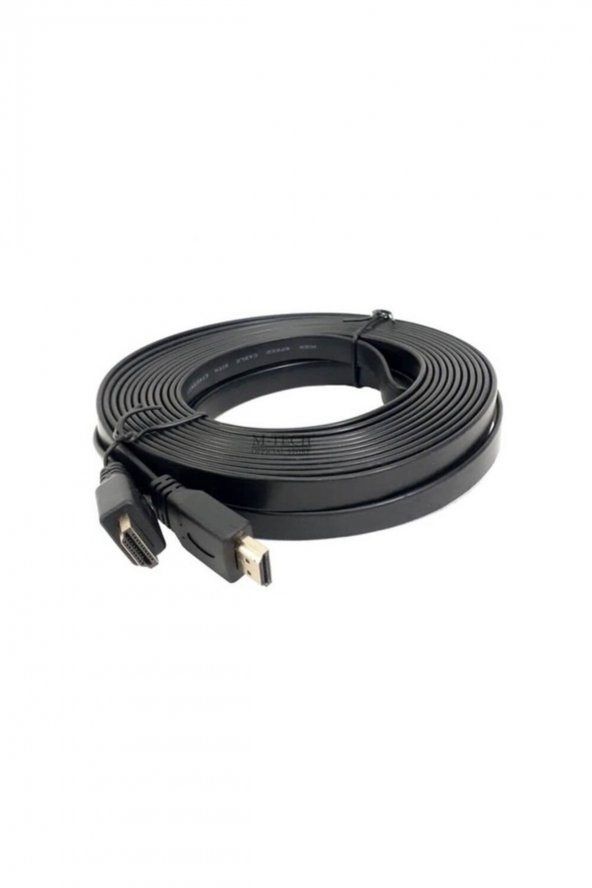 BASTORE HDMI Kablo 4K Full HD 3D Destekli Yassı Flat Slim Kablo 10 M - 2