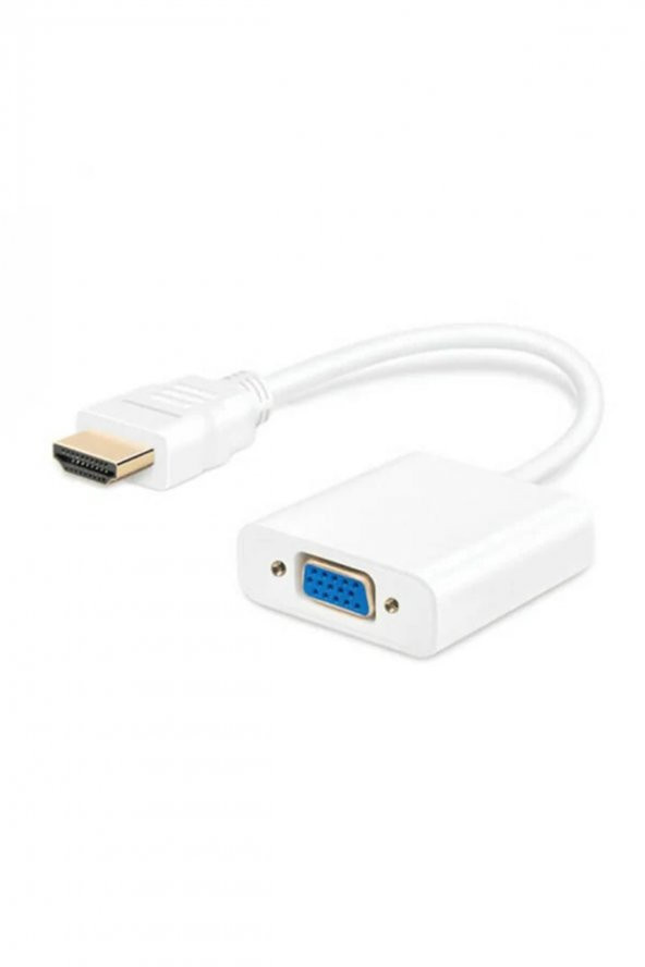 BASTORE Hdmi To Vga Kablo Çevirici Dönüştürücü Görüntü Beyaz(533633502) - 3