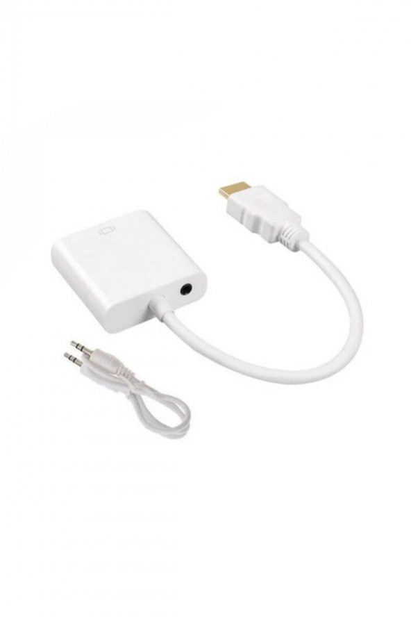 BASTORE Hdmi To Vga Ses Çevirici Kablo Projeksiyon Notebok Pc Uydu - Resim 3