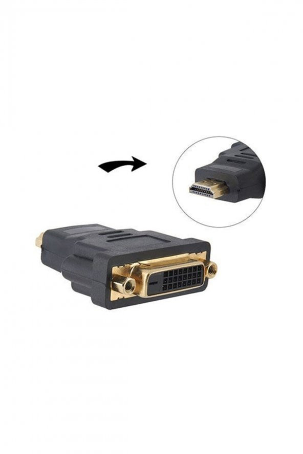 OEM Hdmı To Dvı 24+1 Dişi Çevirici Aparat - 2