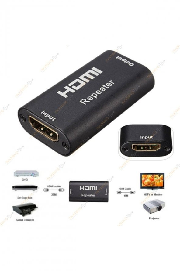 WOZLO Hdmı Repeater Uzatma Full Hd 1080p 40m Sinyal Güçlendirici