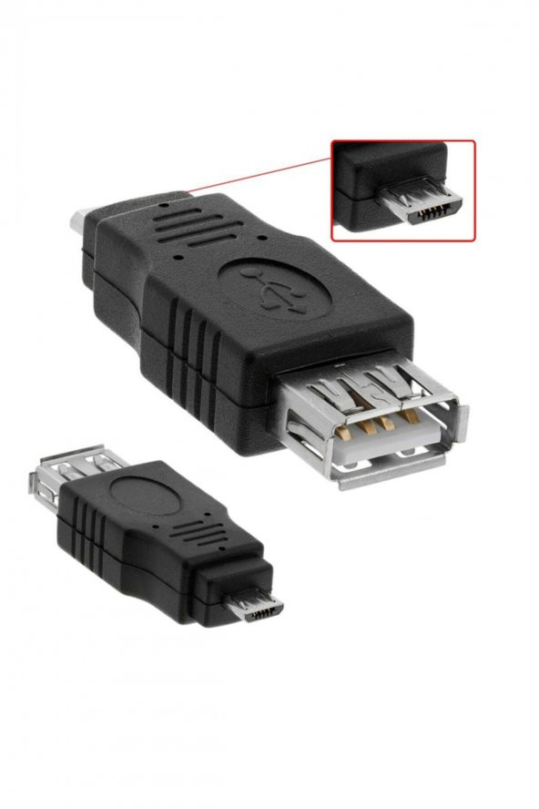 WOZLO Mikro Usb Erkek To Usb Dişi Çevirici Otg Kablo - 2