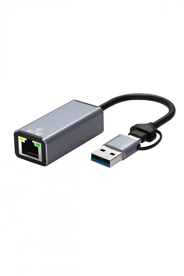 WOZLO c 3.1 / Usb 3.0 To Rj45 Gigabit Ethernet Internet Çevirici Adaptör - 1000mbps - Macbook Uyumlu