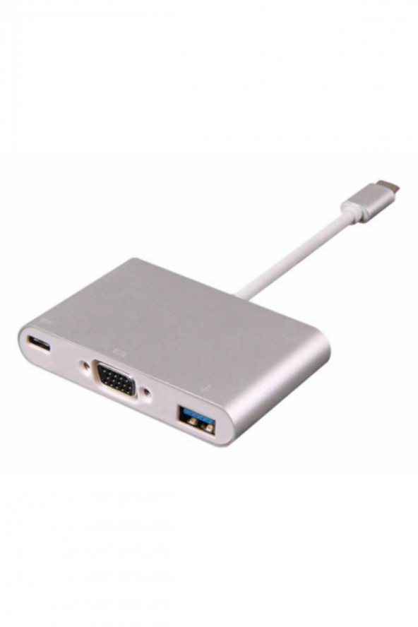 WOZLO Type-c To 3 In 1 Vga Usb 3.0 Dönüştürücü Çevirici Adaptör Hub