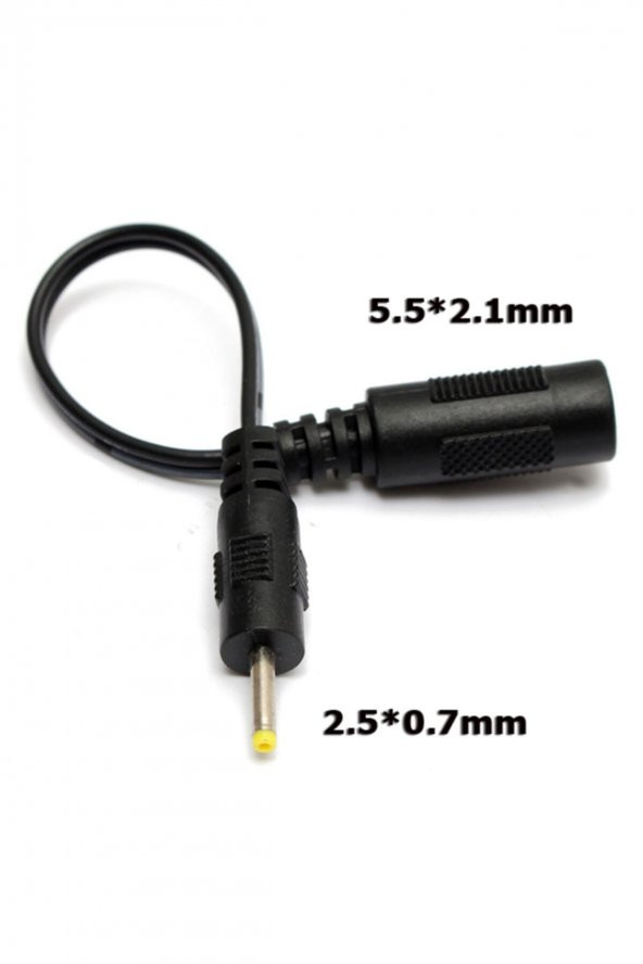 WOZLO 5.5*2.1mm To 2.5*0.7mm Soket Çevirici Power Adaptör Kablosu