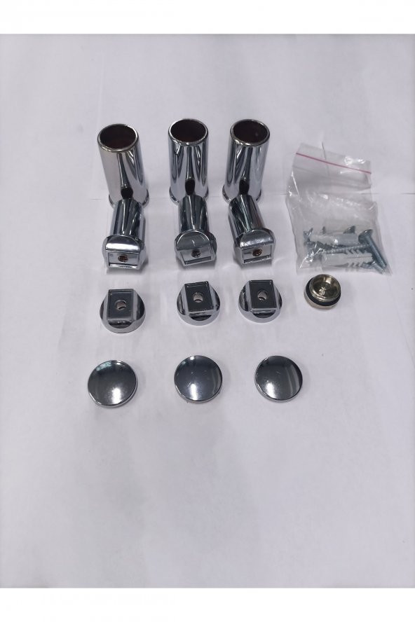 Toprak Havlupan Krom 3 Lü Havlupan Radyatör Montaj Seti - Resim 2