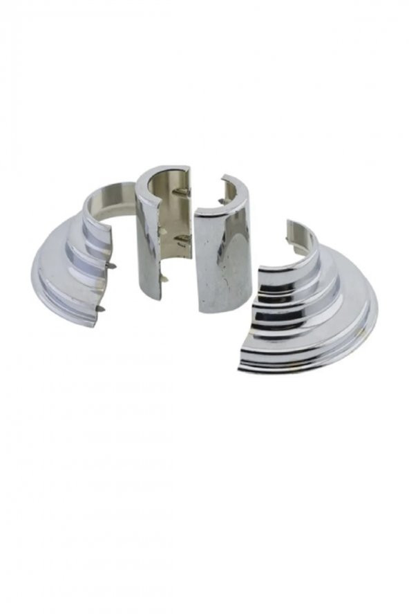 Toprak Havlupan Krom Renk Havlupan Radyatör Boru Gizleme Aparatı 2 Adet - Resim 2