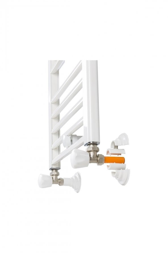 Toprak Havlupan Beyaz Renk Havlupan Radyatör Boru Gizleme Aparatı 2 Adet - Resim 2