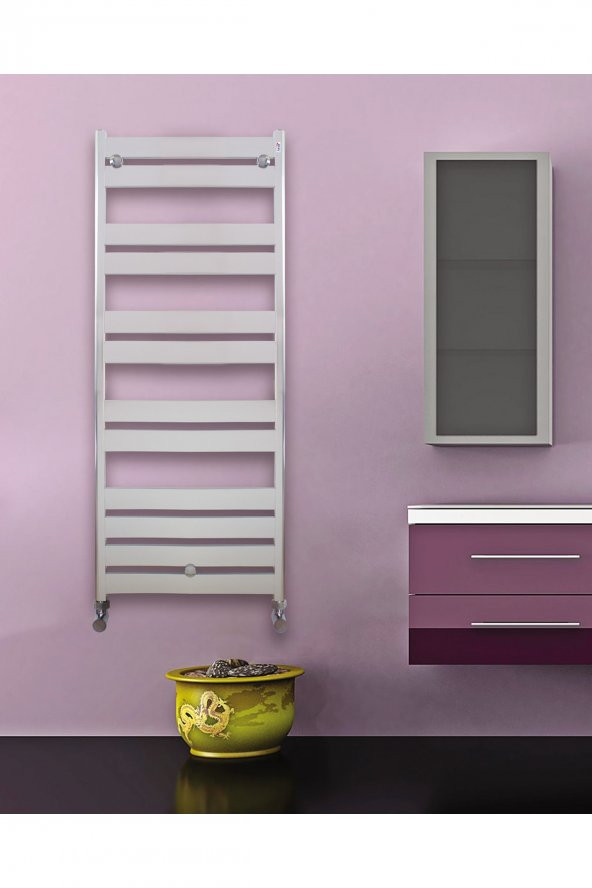 Toprak Havlupan 50/100Cm 9 Dilim Beyaz Renk Alüminyum Havlupan Radyatör Banyo Isıtıcı 50 X 100 - 1
