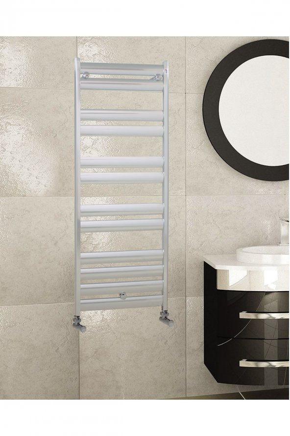 Toprak Havlupan 50/100Cm 9 Dilim Beyaz Renk Alüminyum Havlupan Radyatör Banyo Isıtıcı 50 X 100 - 2