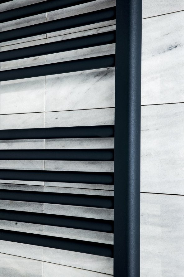 Toprak Havlupan 40 X 100 cm 14 Borulu Düz Siyah Renk Havlupan Radyatör 5 Yıl Garantili - 4